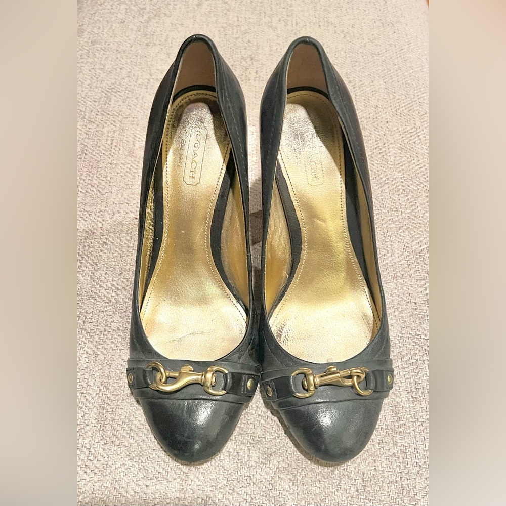 Classic high heel by Coach.